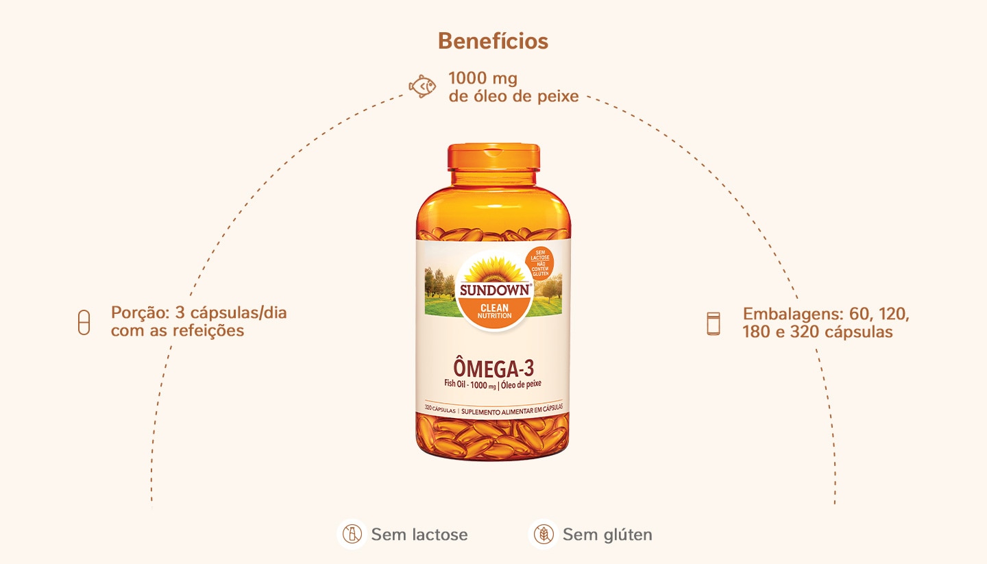 Suplemento Alimentar Sundown Ômega 3 1.000mg 320 Cápsulas