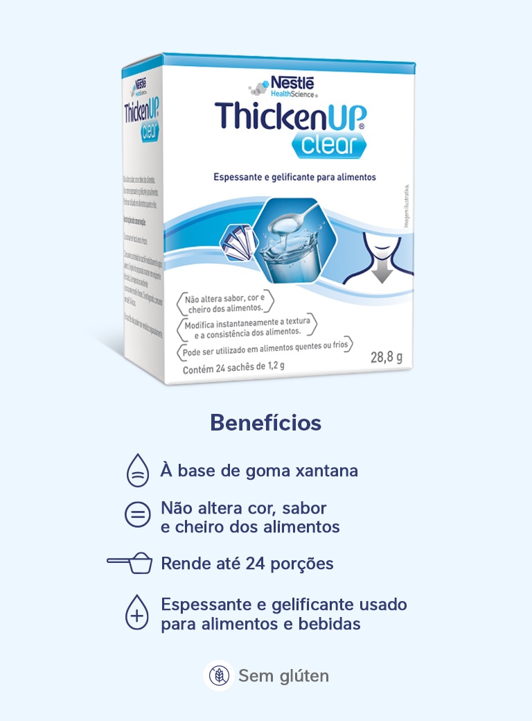 Espessante e Gelificante Alimentar Resource Thicken Up Clear 28,8g