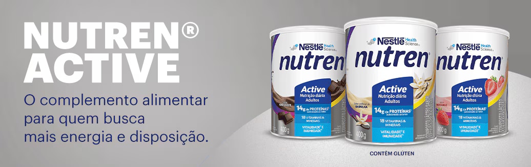 Complemento Alimentar Nutren Active Morango 400g