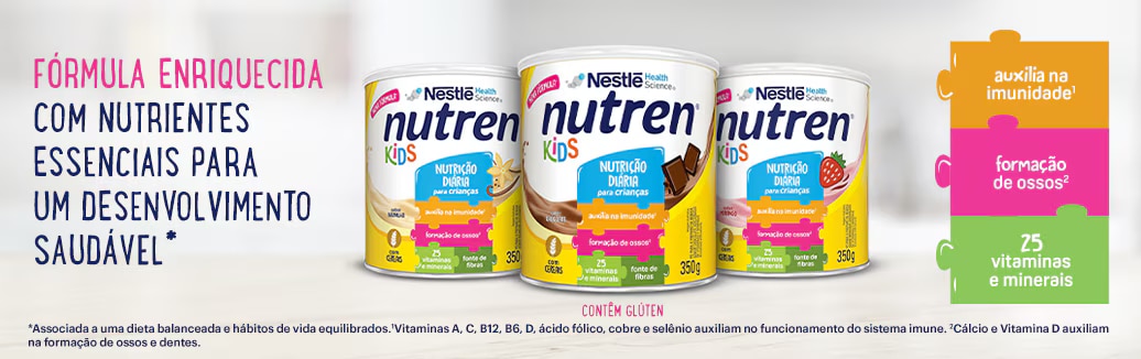 Complemento Alimentar Nutren Kids Morango 350g