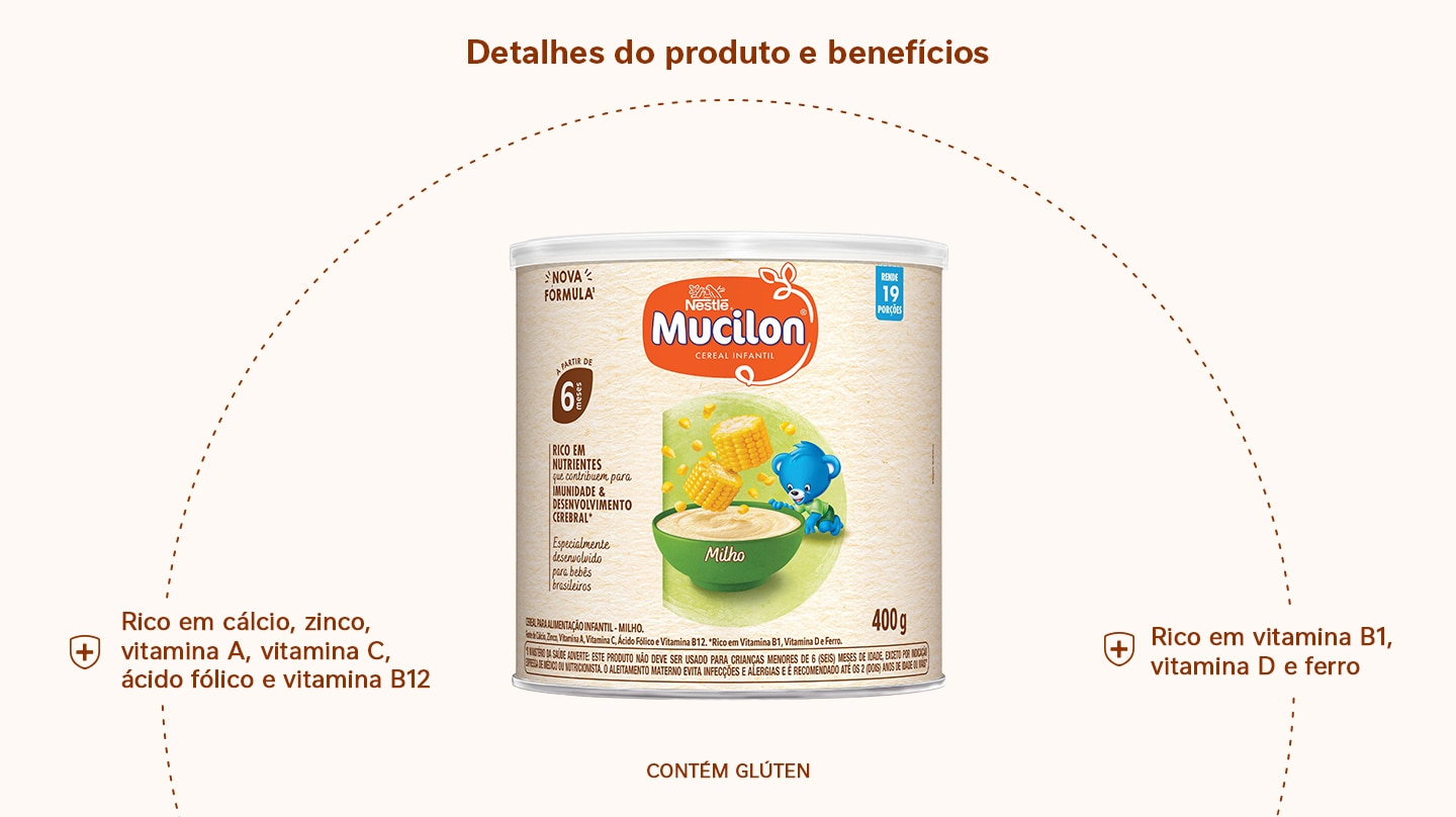 Cereal Infantil Mucilon Milho 400g