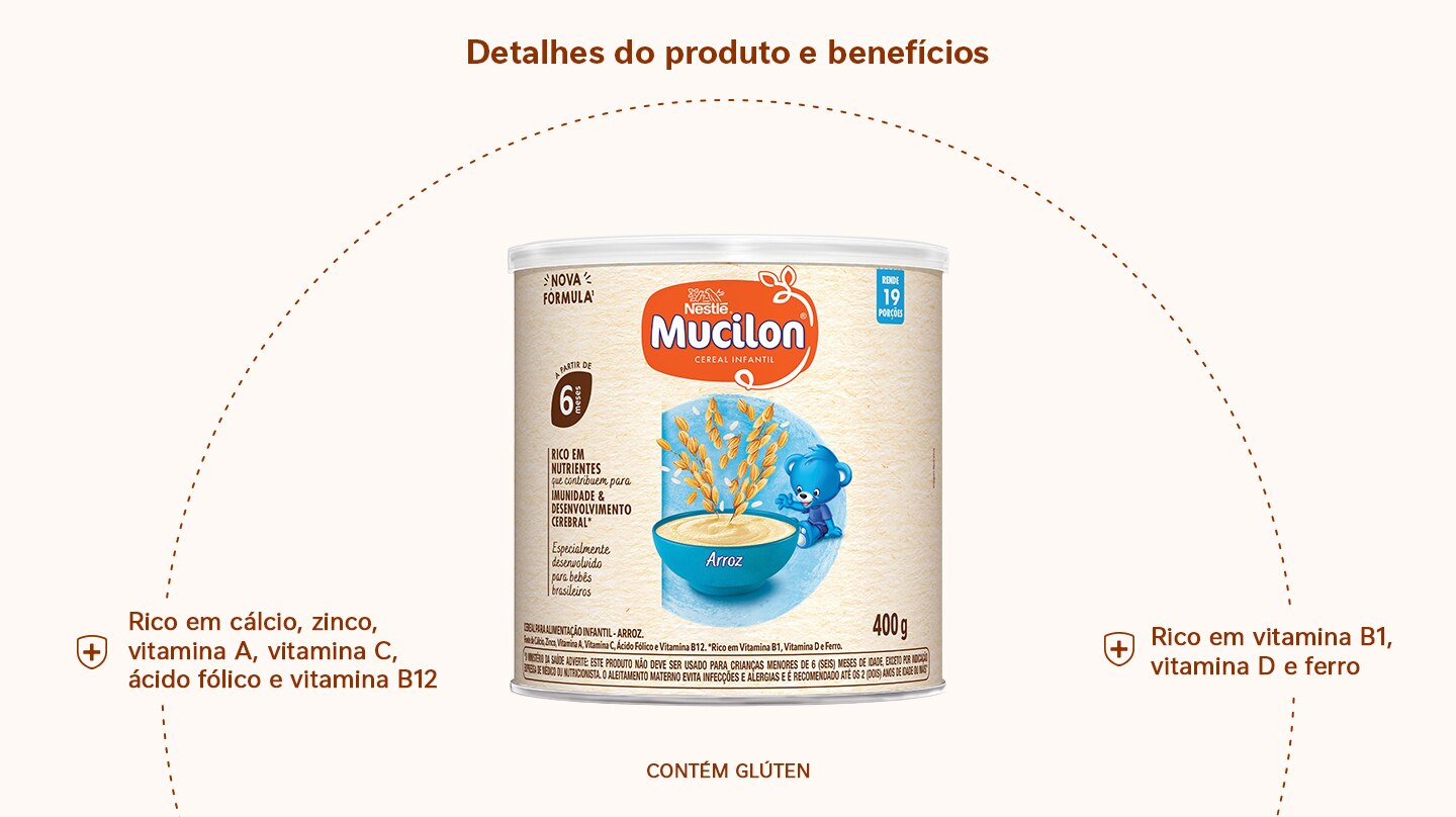 Cereal Infantil Mucilon Arroz 400g