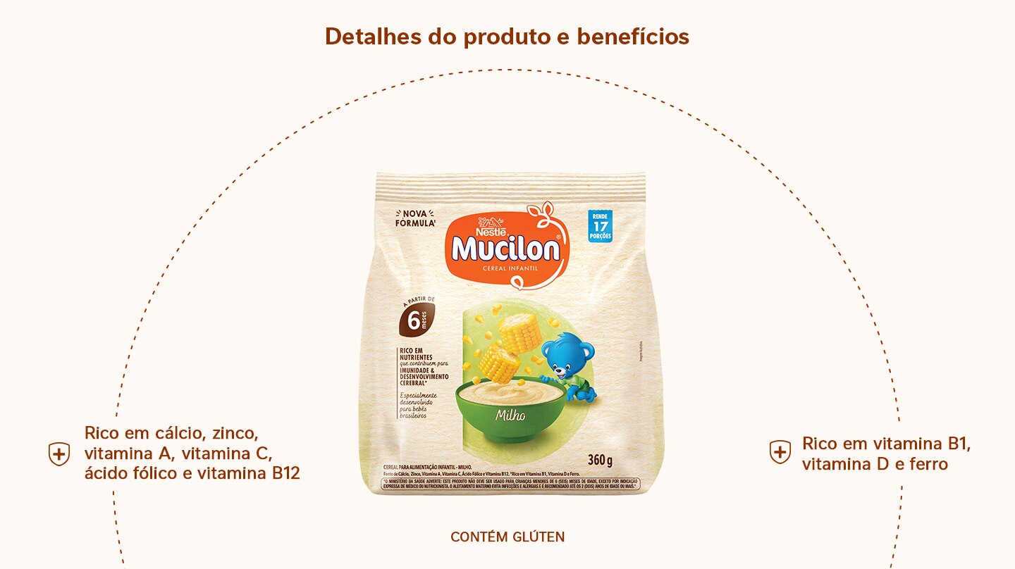 Cereal Infantil Mucilon Milho 360g