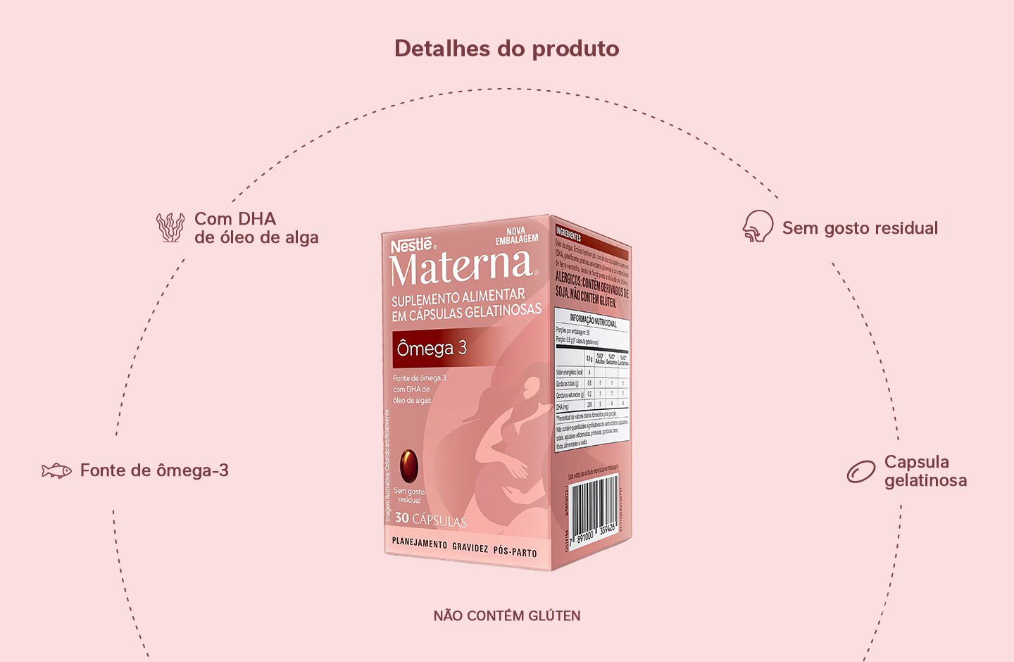 Suplemento Adulto Materna Ômega 3 30 cápsulas