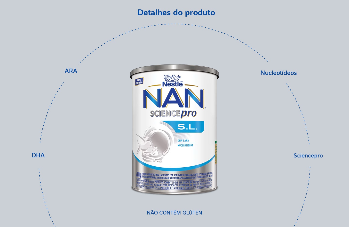 Fórmula Infantil NAN S.L. 400g
