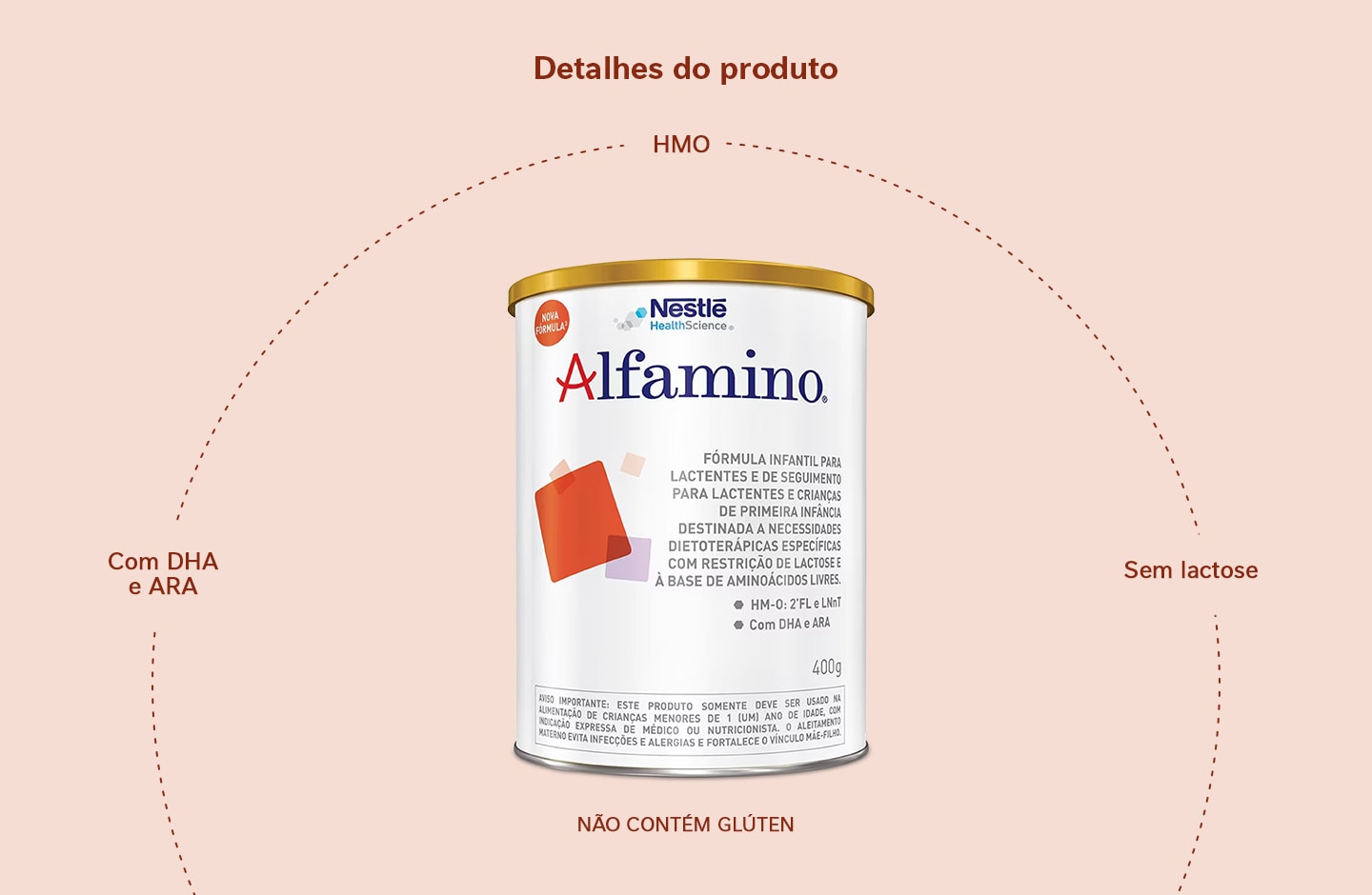 Fórmula Infantil Alfamino HMO 400g