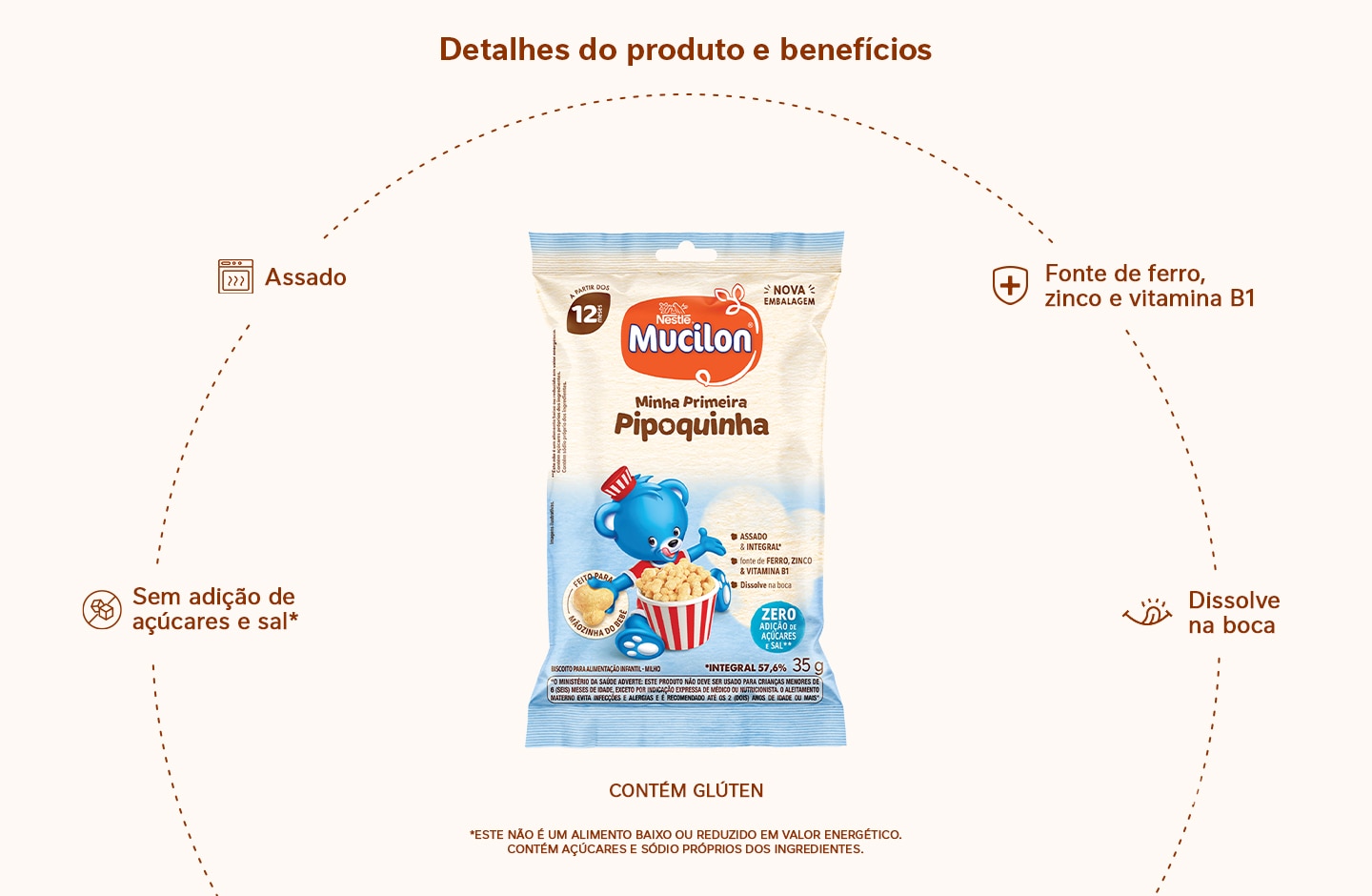 Snack Mucilon Pipoquinha Milho 35g