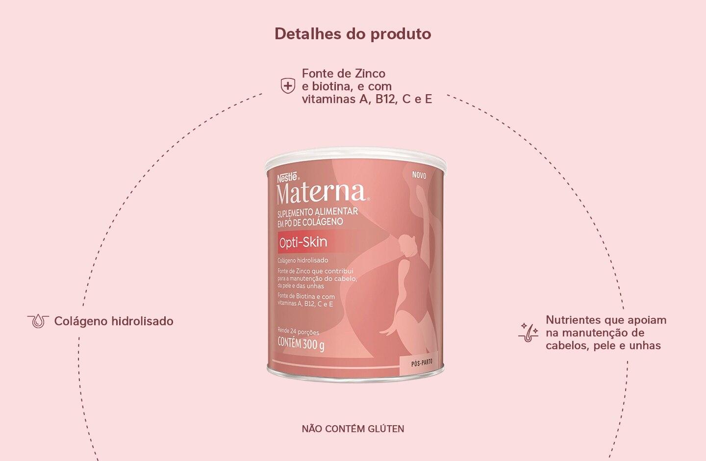 Suplemento Adulto Materna Opti-Skin 300g