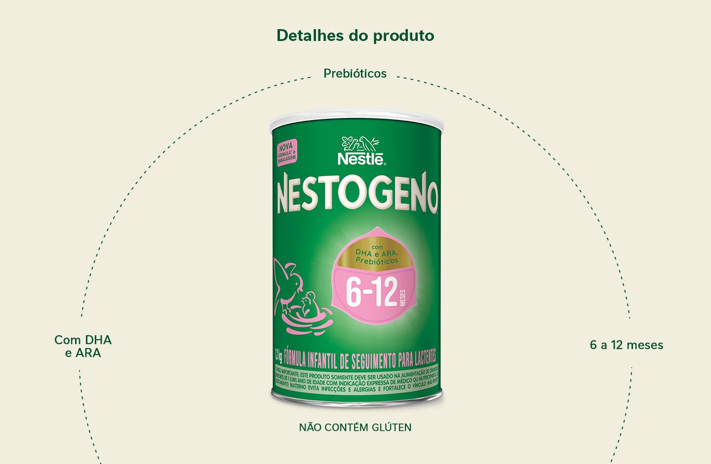 Fórmula Infantil Nestogeno 6 a 12 meses 1,2kg