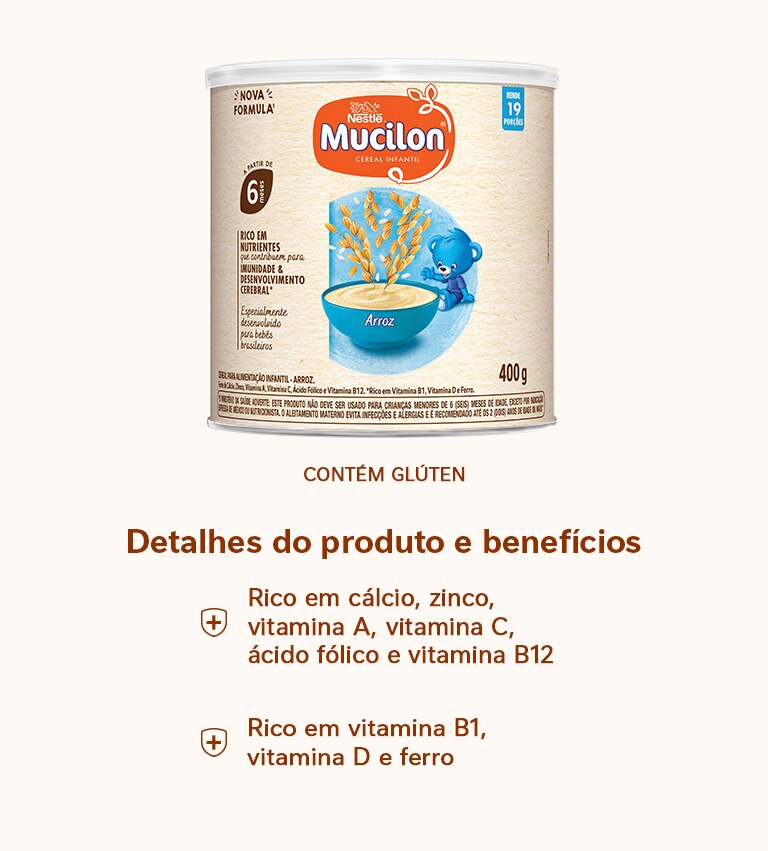Cereal Infantil Mucilon Arroz 400g