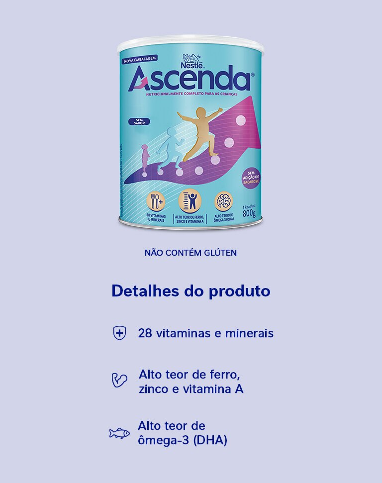 Suplemento Ascenda Sem Sabor 800g
