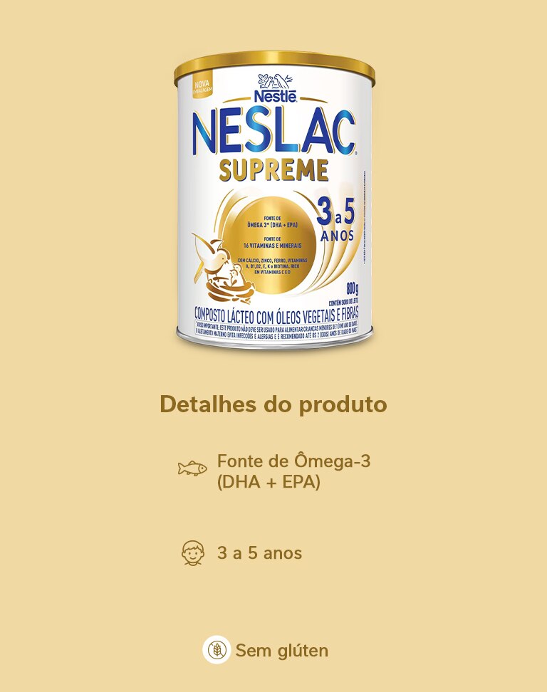 Composto Lácteo Neslac Supreme 800g
