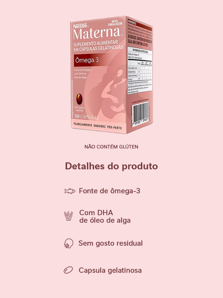 Suplemento Adulto Materna Ômega 3 30 cápsulas