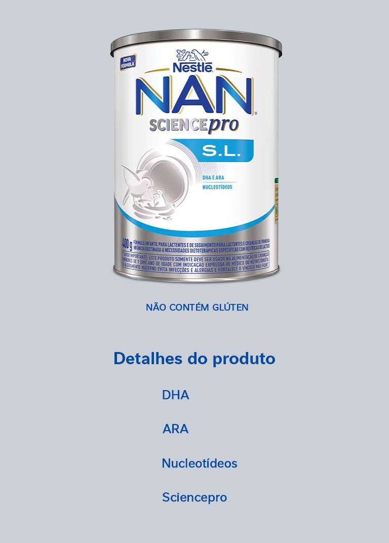 Fórmula Infantil NAN S.L. 400g