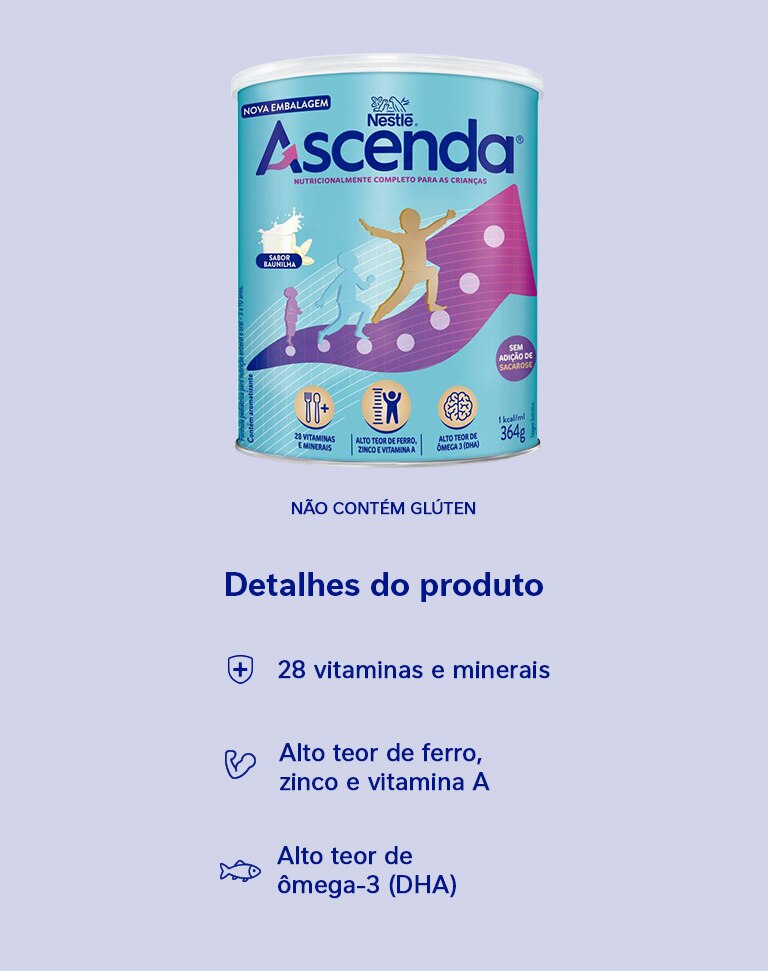 Suplemento ASCENDA Baunilha 364g