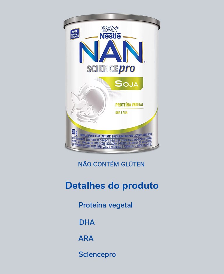 Fórmula Infantil Nan Soja 800g