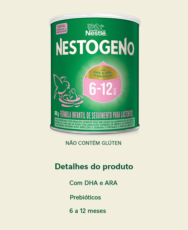 Fórmula Infantil Nestogeno 6 a 12 meses 800g