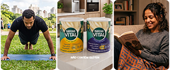 Combo Vital Baunilha 360g 40% OFF na Segunda Lata